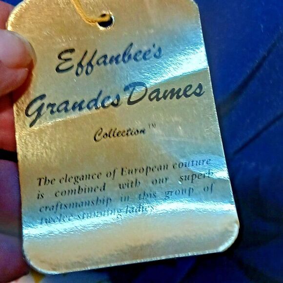 Vintage Effanbee Doll 11ins Elizabeth Blue Dress and Hat. - Picture 5 of 10